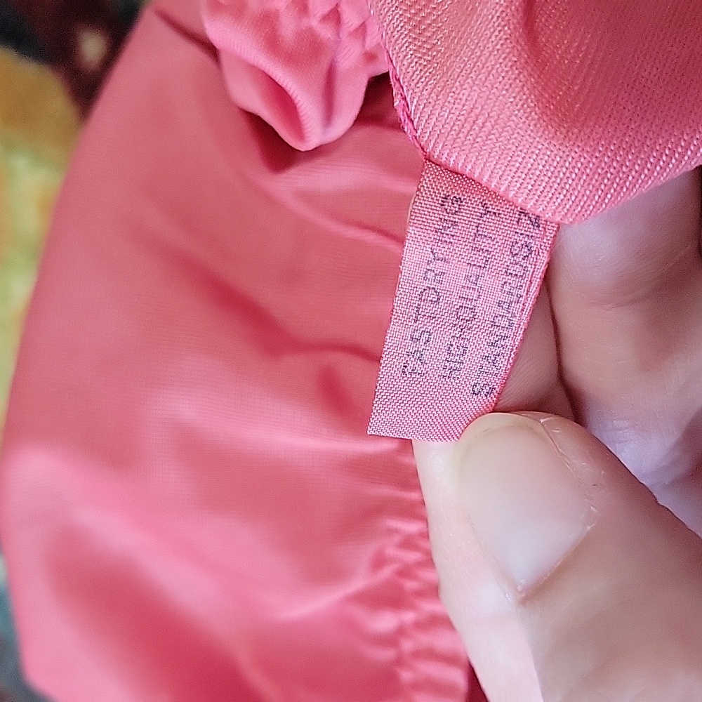 ✨️LAST CHANCE✨️ Vintage Hand Dyed Tiered Half Slip in Coral Zazz - Picture 4 of 14